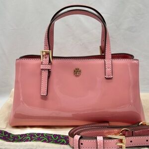Looking for : Tory Burch Emerson Patent Mini Tote -